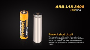 Fenix 18650 - 3400mAh - Acumulator - ARB-L 18-3400